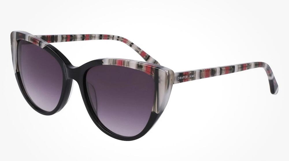 Draper James  Cat Eye Sunglasses – Black Stripe + Lenses (NWOT) DJ7045
